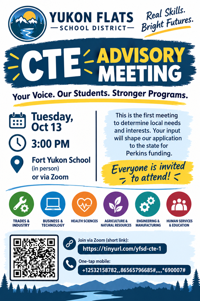 CTE Advisory Meeting Flyer