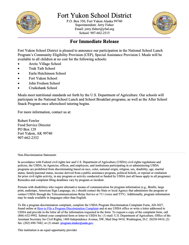 CEP Notice