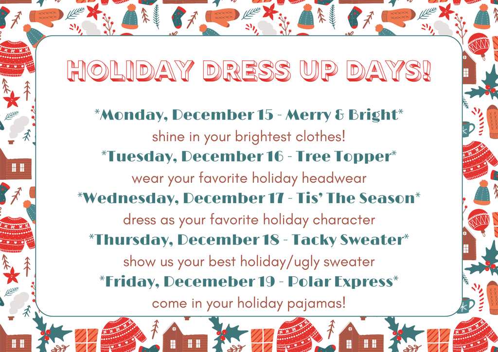 holiday dress up days