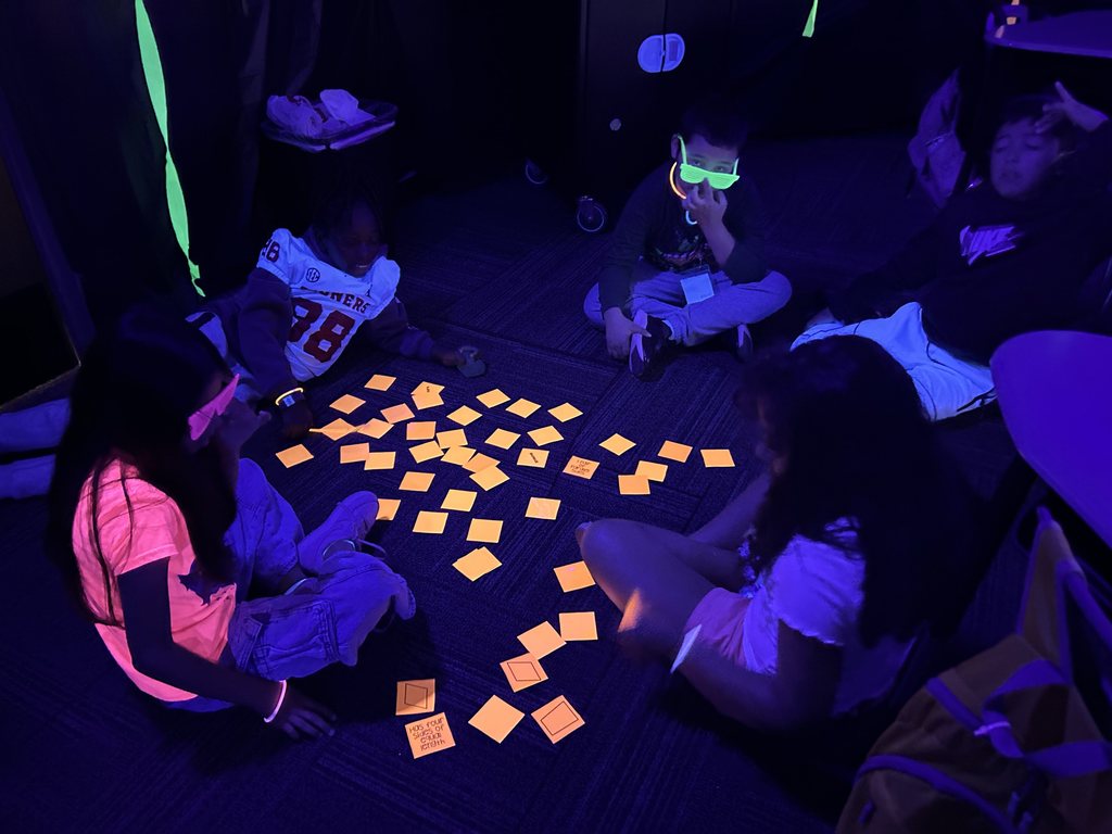Glow Day = learning made bright ✨ Students in Ms. Beth Lopez’s 4th grade class at Independence lit up the room today as they practiced key skills for their upcoming state math test. From hands-on activities to glowing engagement, these students are shining with confidence and ready to succeed! 💡📚