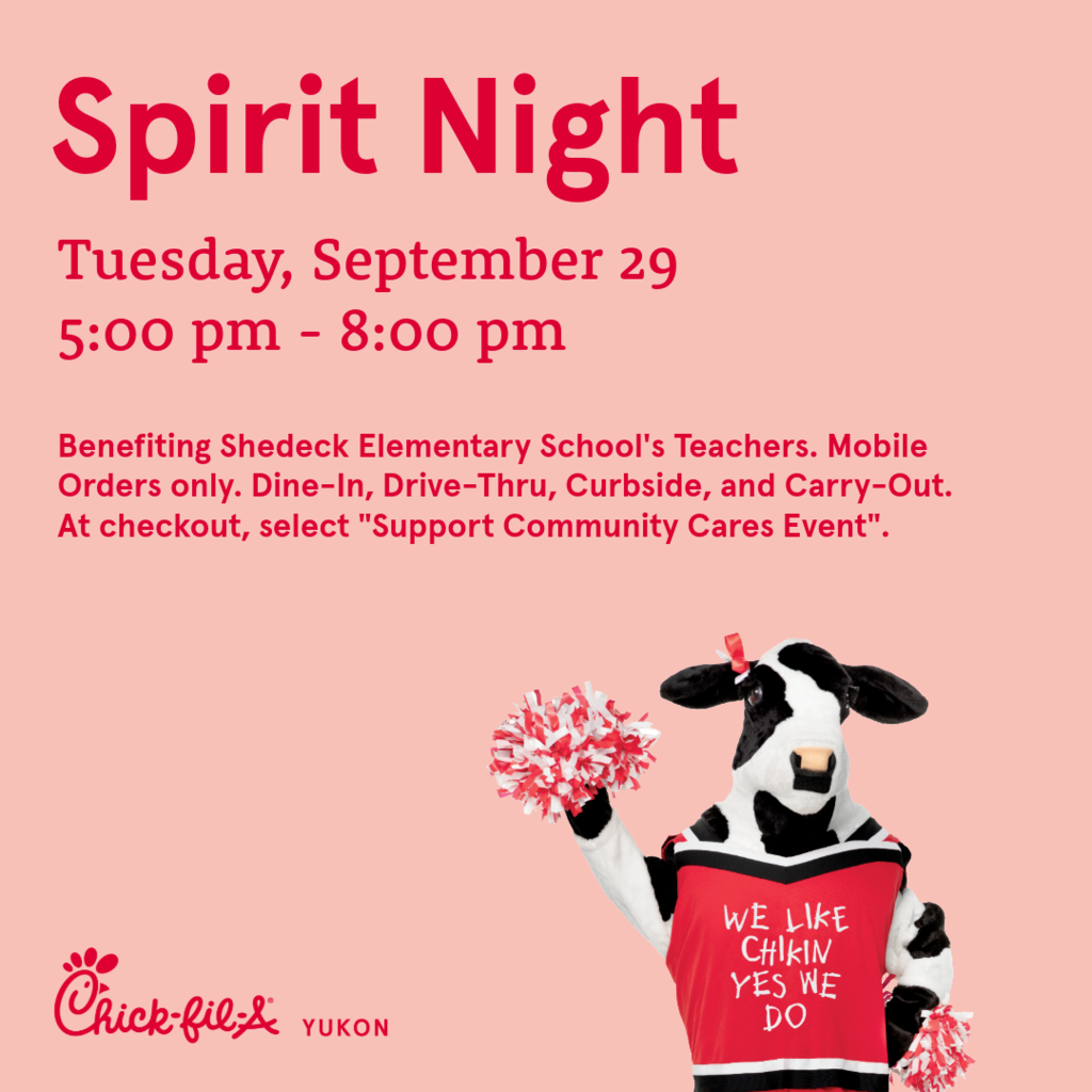 Chick Fil A Night September 29th