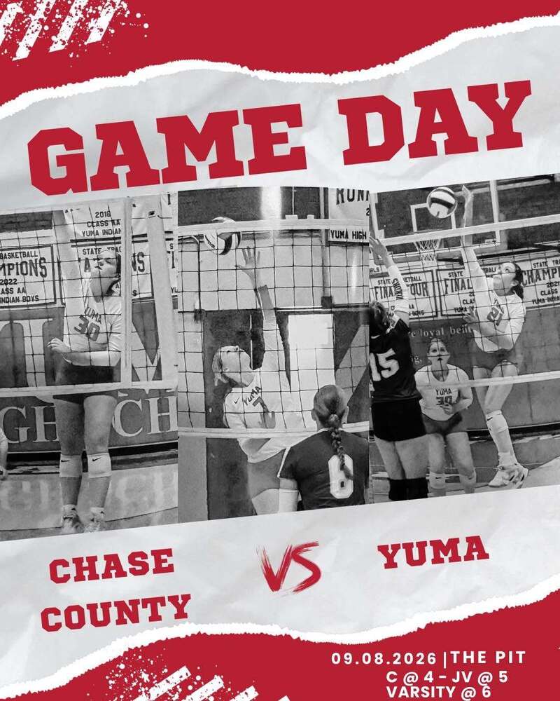 Volleyball vs Chase County Graphic