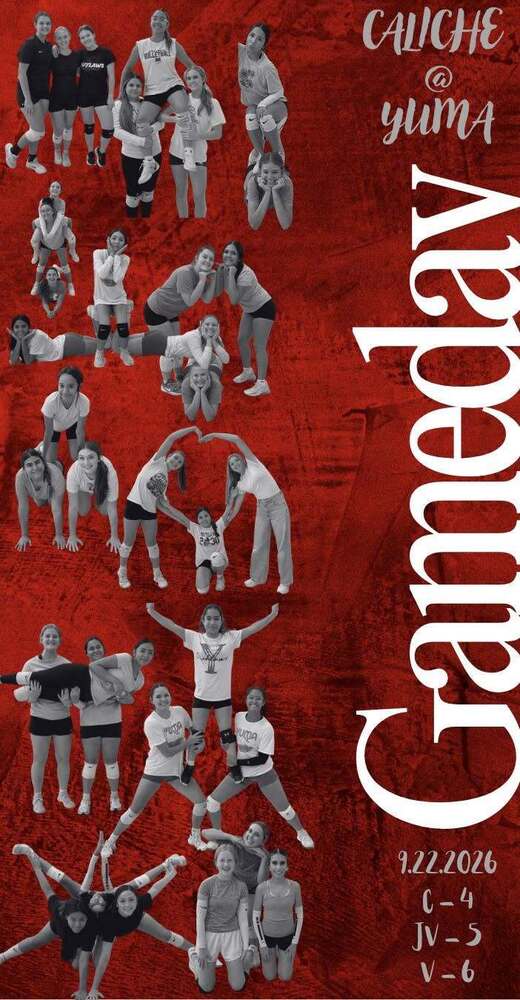 Volleyball vs Caliche Graphic