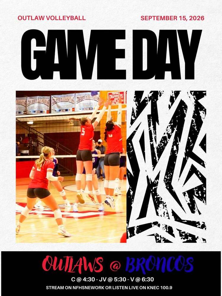Volleyball vs Platte Valley Graphic