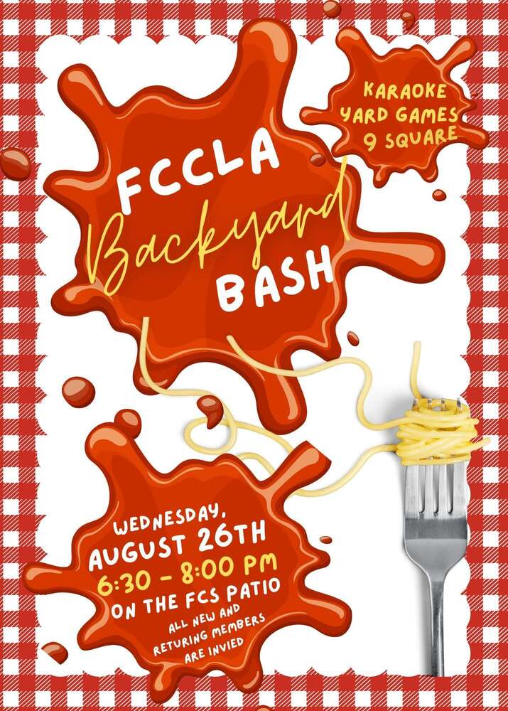 FCCLA Backyard Bash Flyer
