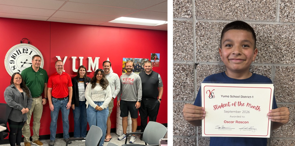 September Student and Staff Member of the Month