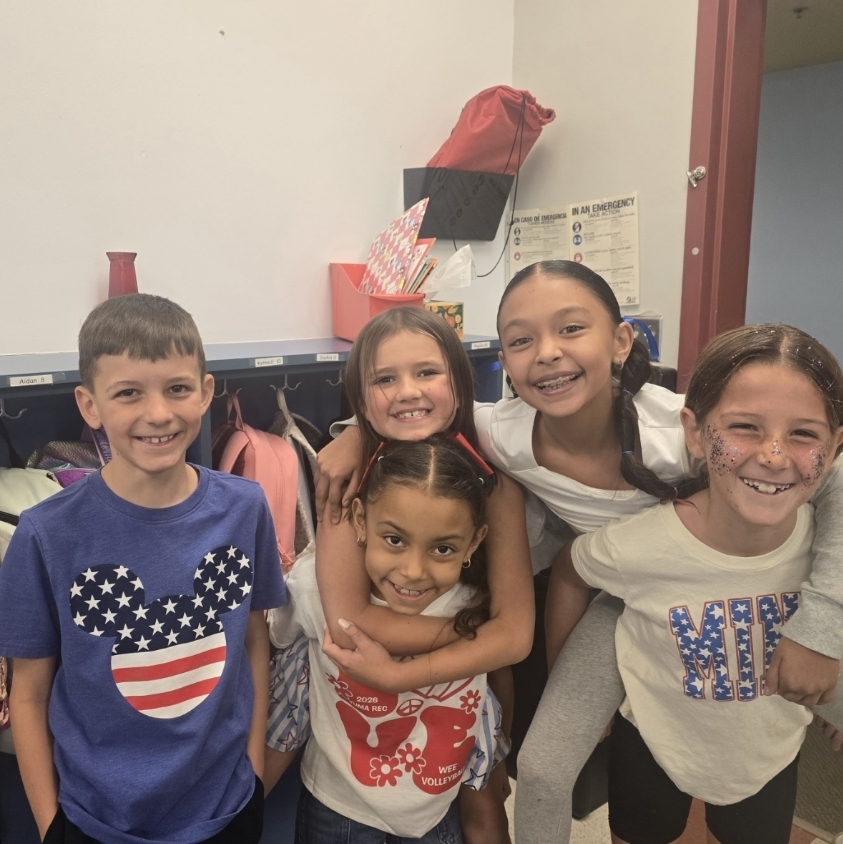 First day of homecoming week, red white and blue!! 