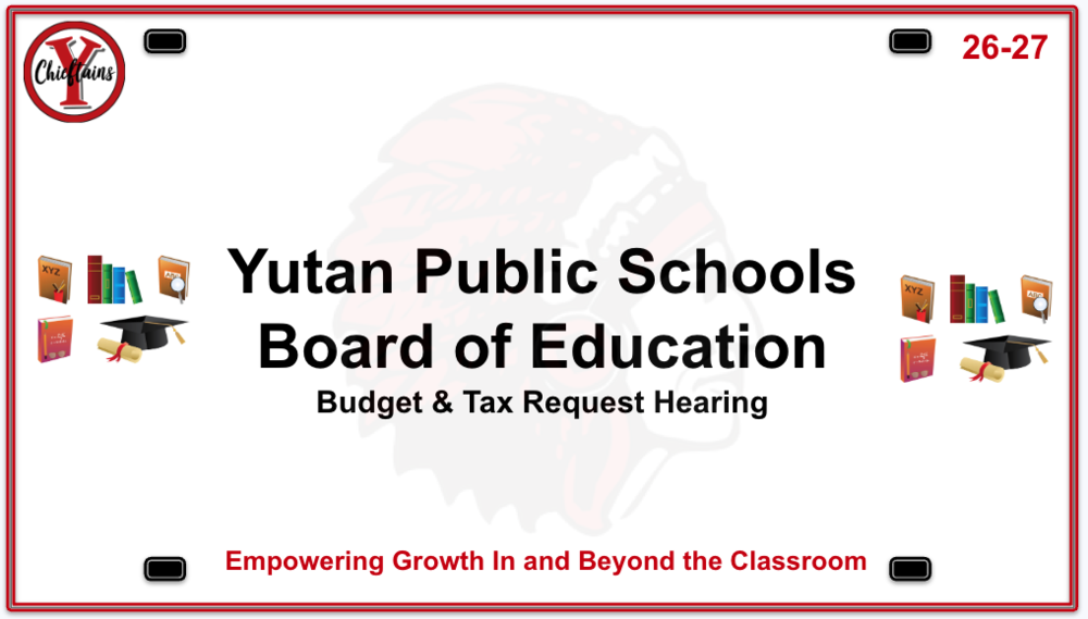 9/14/2026 Budget & Tax Request Hearing & Special Board Meeting