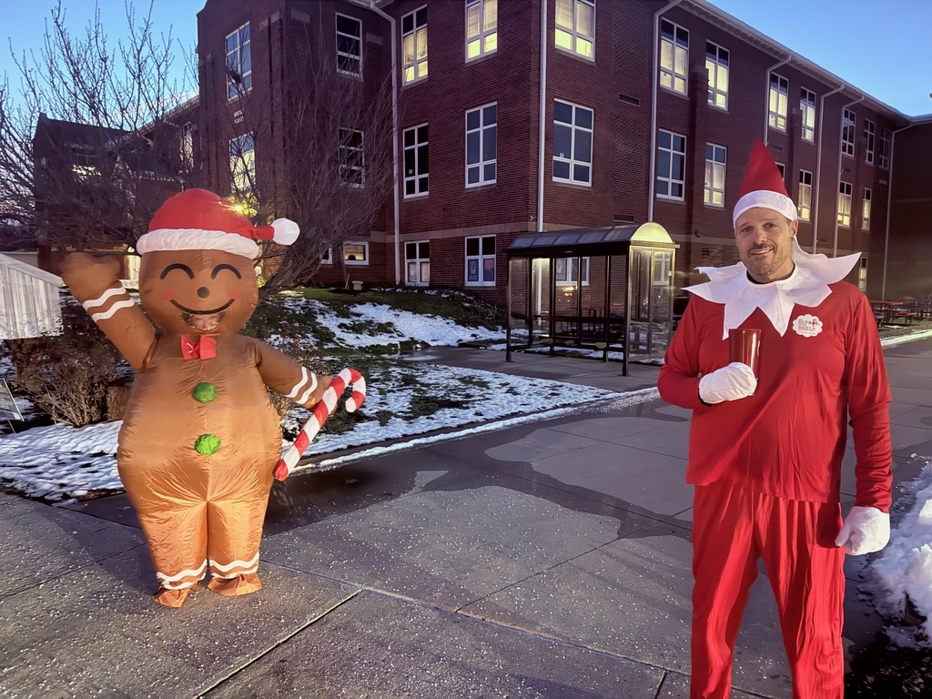 Gingerbread Man and Zane the Elf