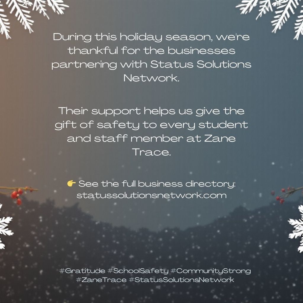 During this holiday season, we're thankful for the businesses partnering with Status Solutions Network