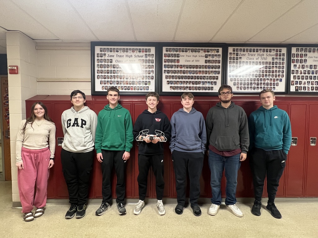 Students who have earned their drone license