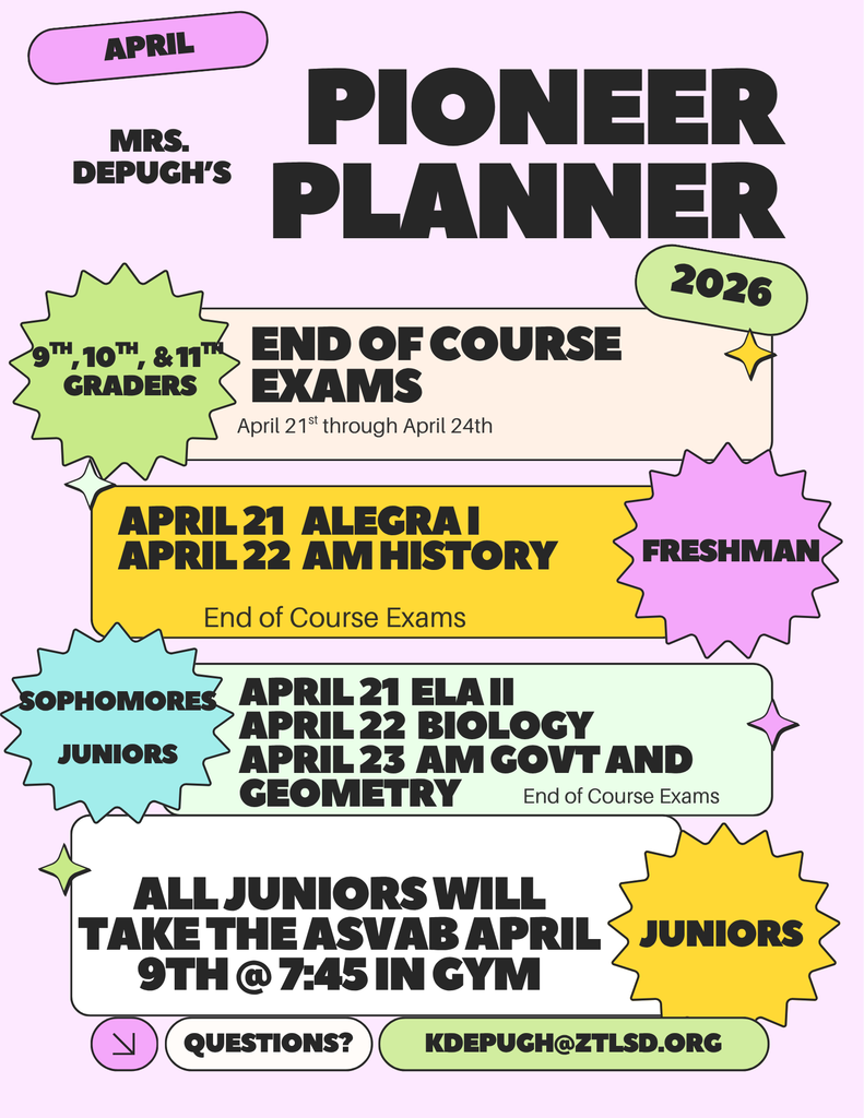 April Pioneer Planner