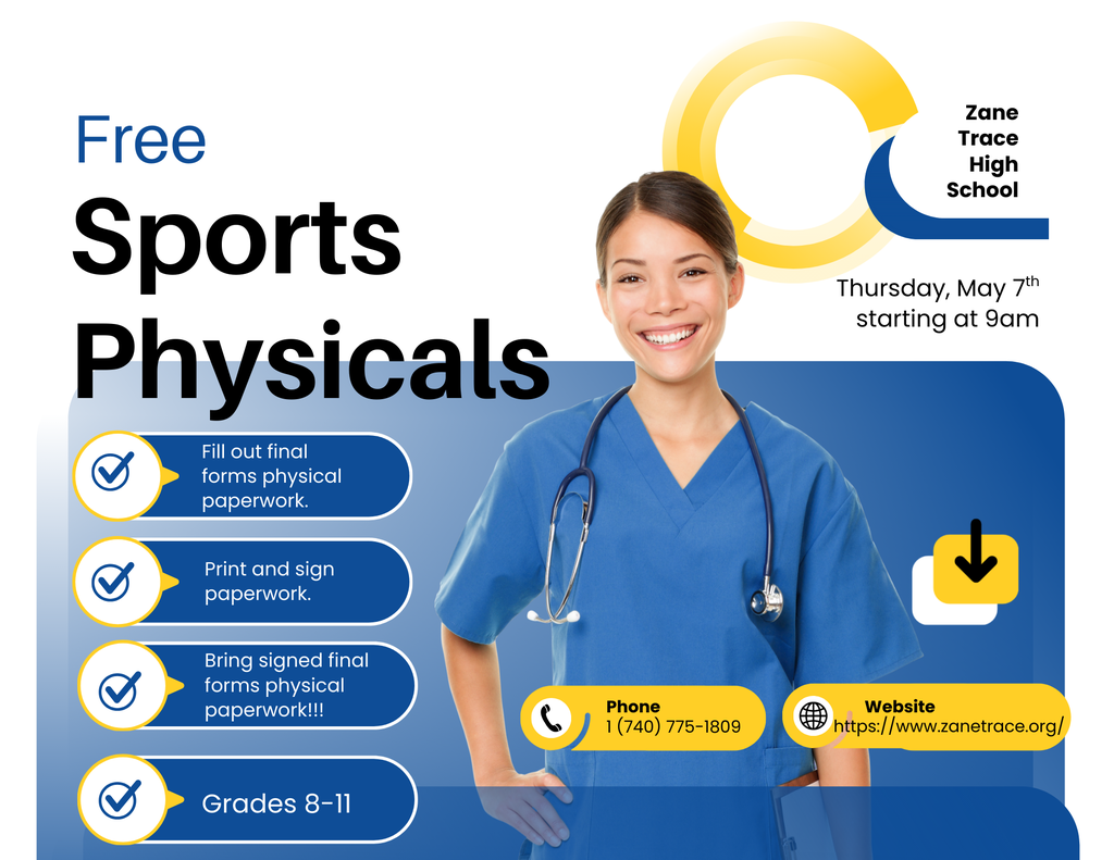 Sports Physicals are May 7th!