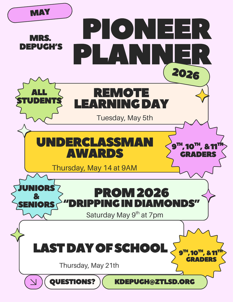 May Pioneer Planner