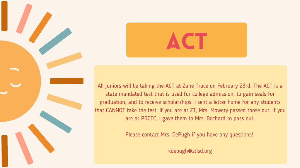 ACT @ ZT on February 23rd