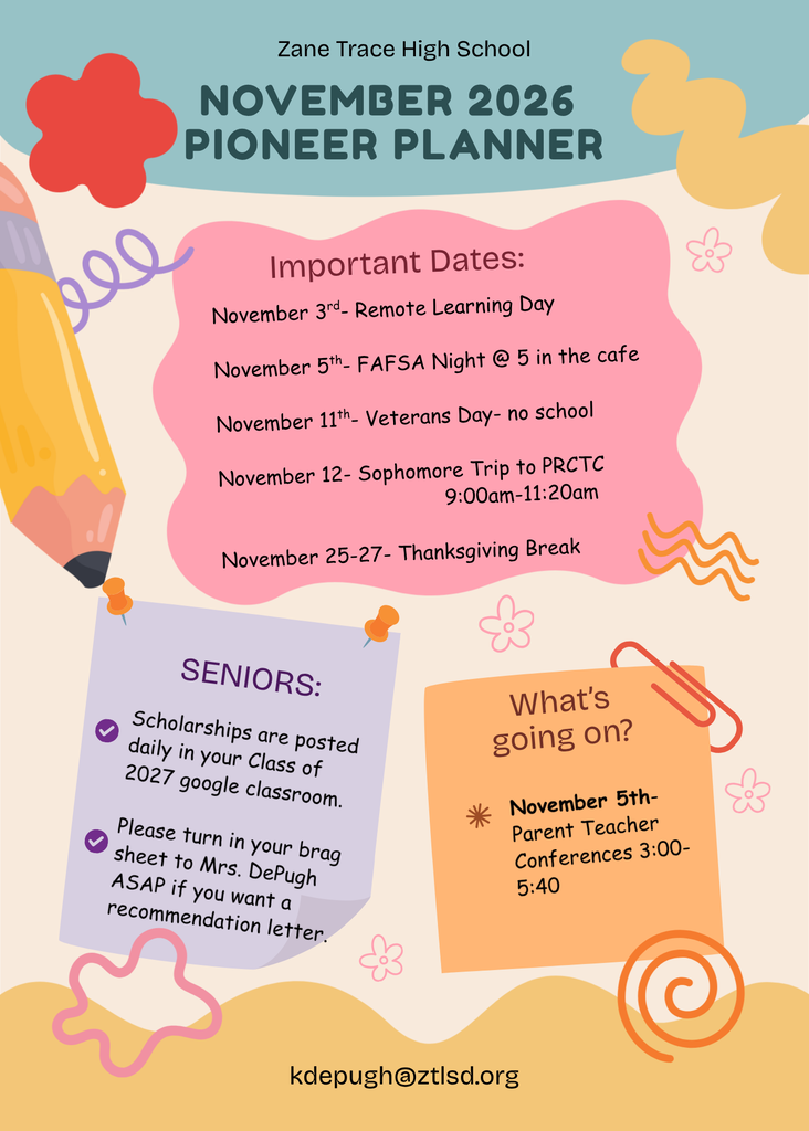 November Pioneer Planner