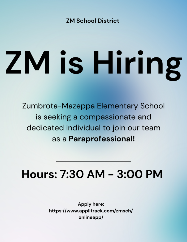 Z-M Elementary is hiring!