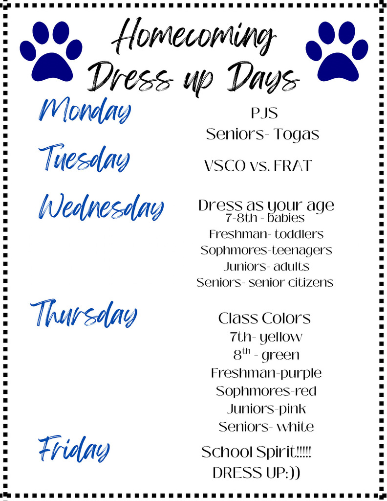 HOCO Dress Up Days
