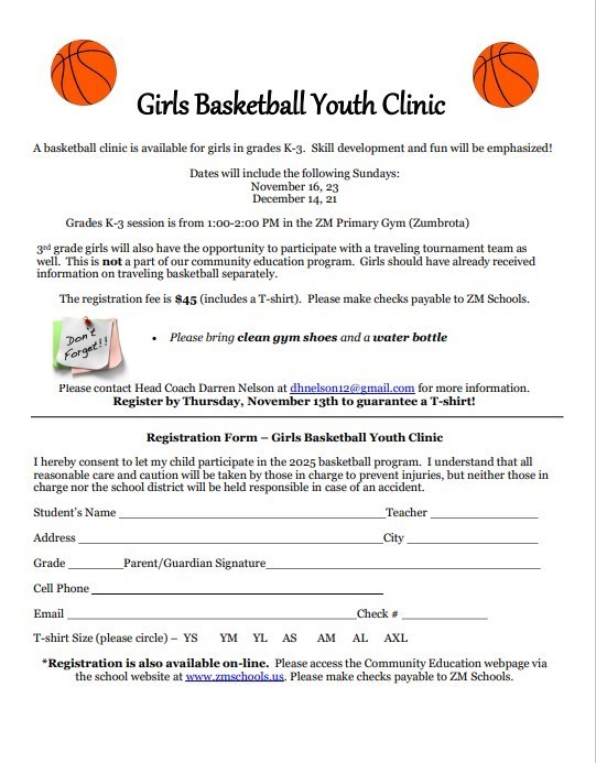 Youth Girls Basketball