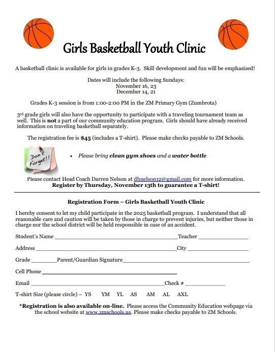 Youth Girls Basketball