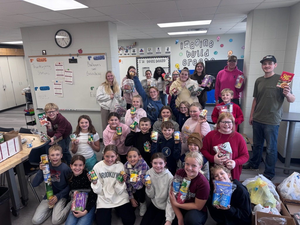 Mr. Sand's class with FCCLA students from the High School.