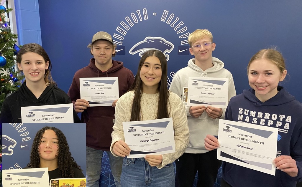 High School Students of the Month for November