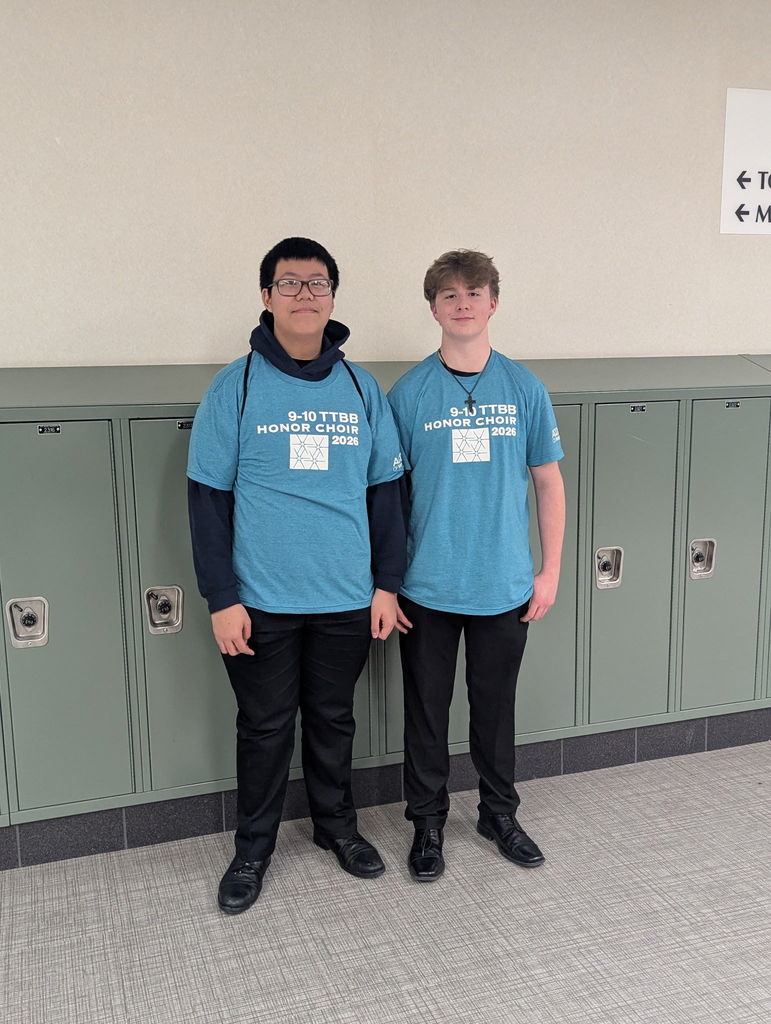 9-10 Honor Choir participants: Henry Li and Christian Ersland