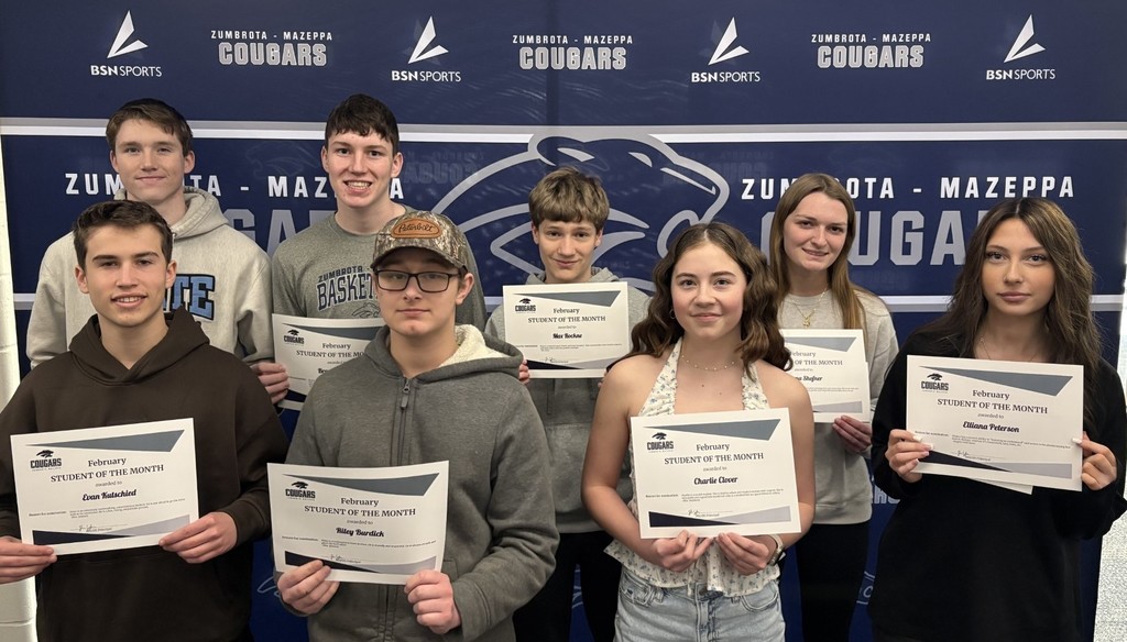 HS Students of the Month for February 2026