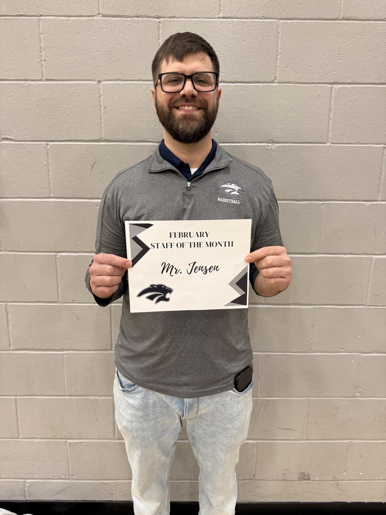 Mr. Jensen February 26 Teacher of the Month!