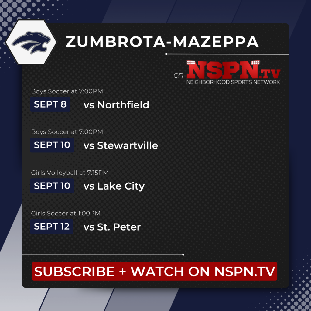 Week of 9/8 NSPN Schedule