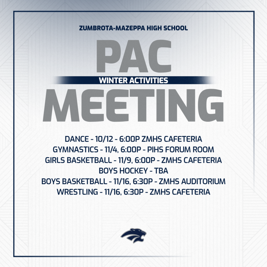 Winter PAC Meeting Dates