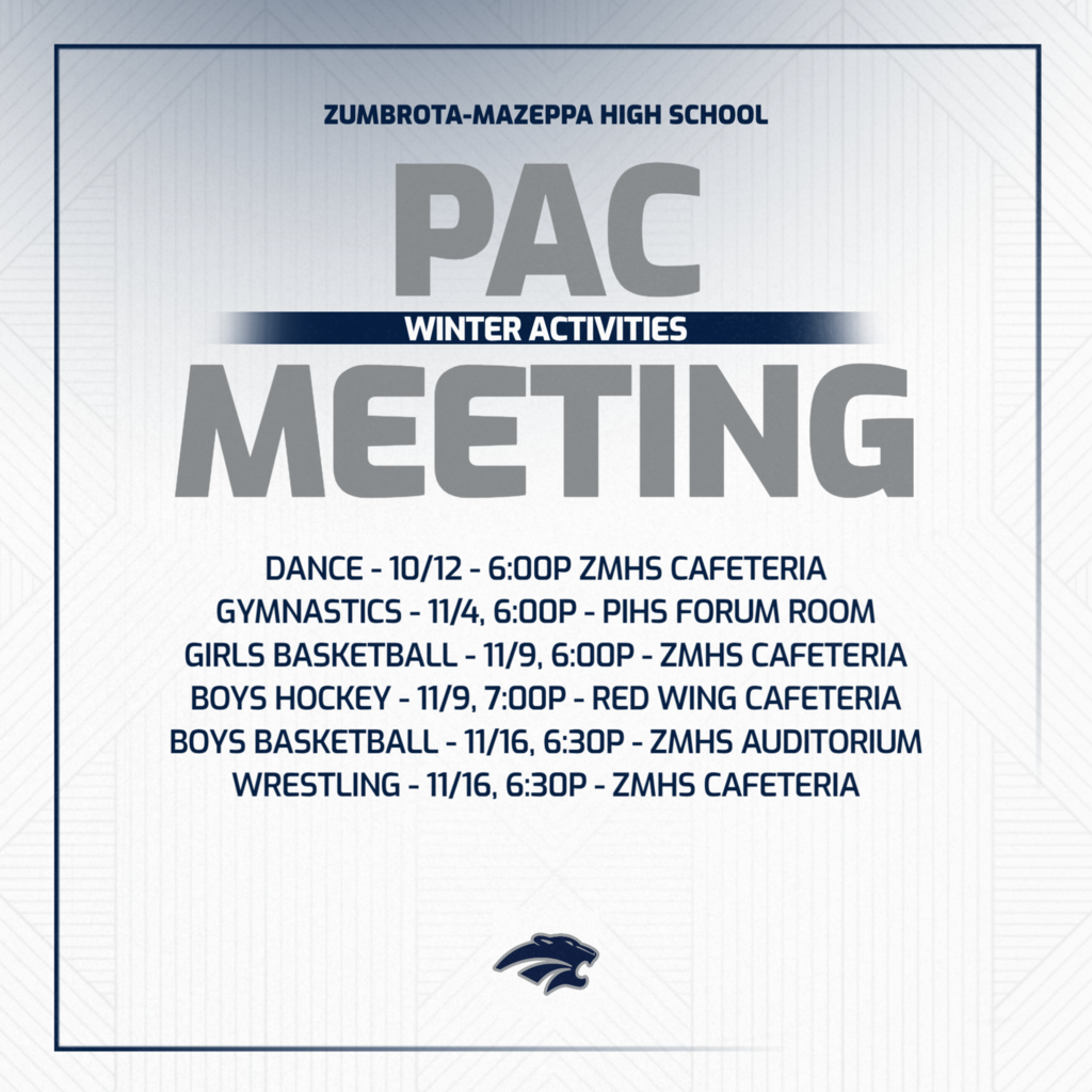 Winter PAC Meeting Dates